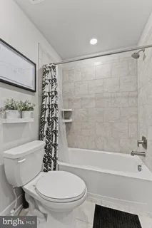 a bathroom with a toilet and a bathtub