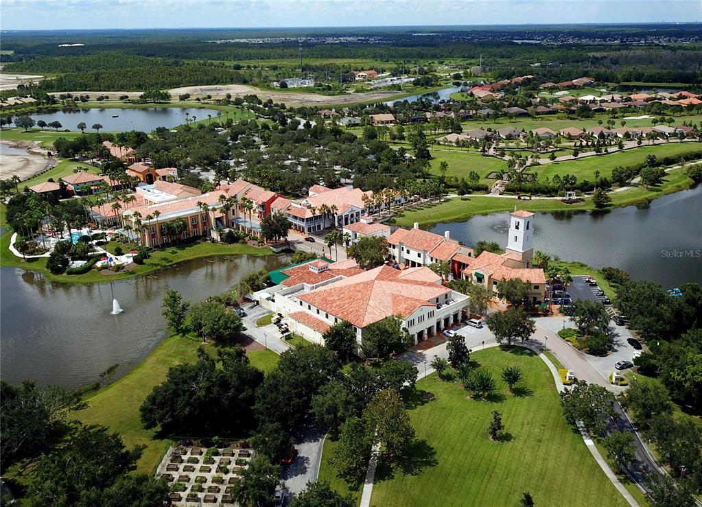 724 Villa Park Road Poinciana, FL 34759 - Photo 38 of 62 an aerial view of residential houses with outdoor space and lake view