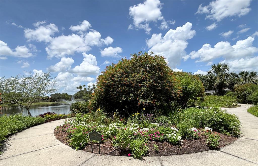 724 Villa Park Road Poinciana, FL 34759 - Photo 52 of 62 a view of a garden with plants and trees