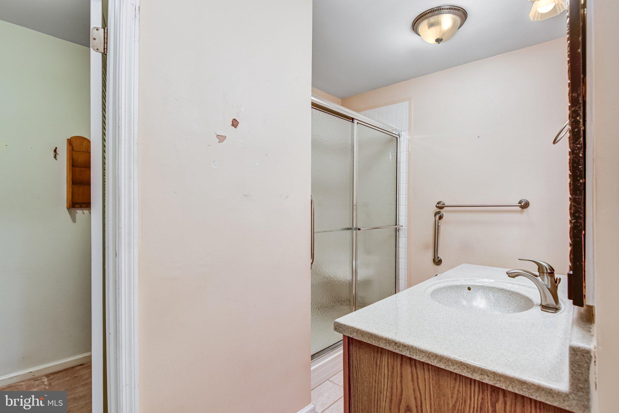 7961 Leeds Manor Road Marshall, VA 20115 - Photo 27 of 40 a bathroom with a sink and mirror