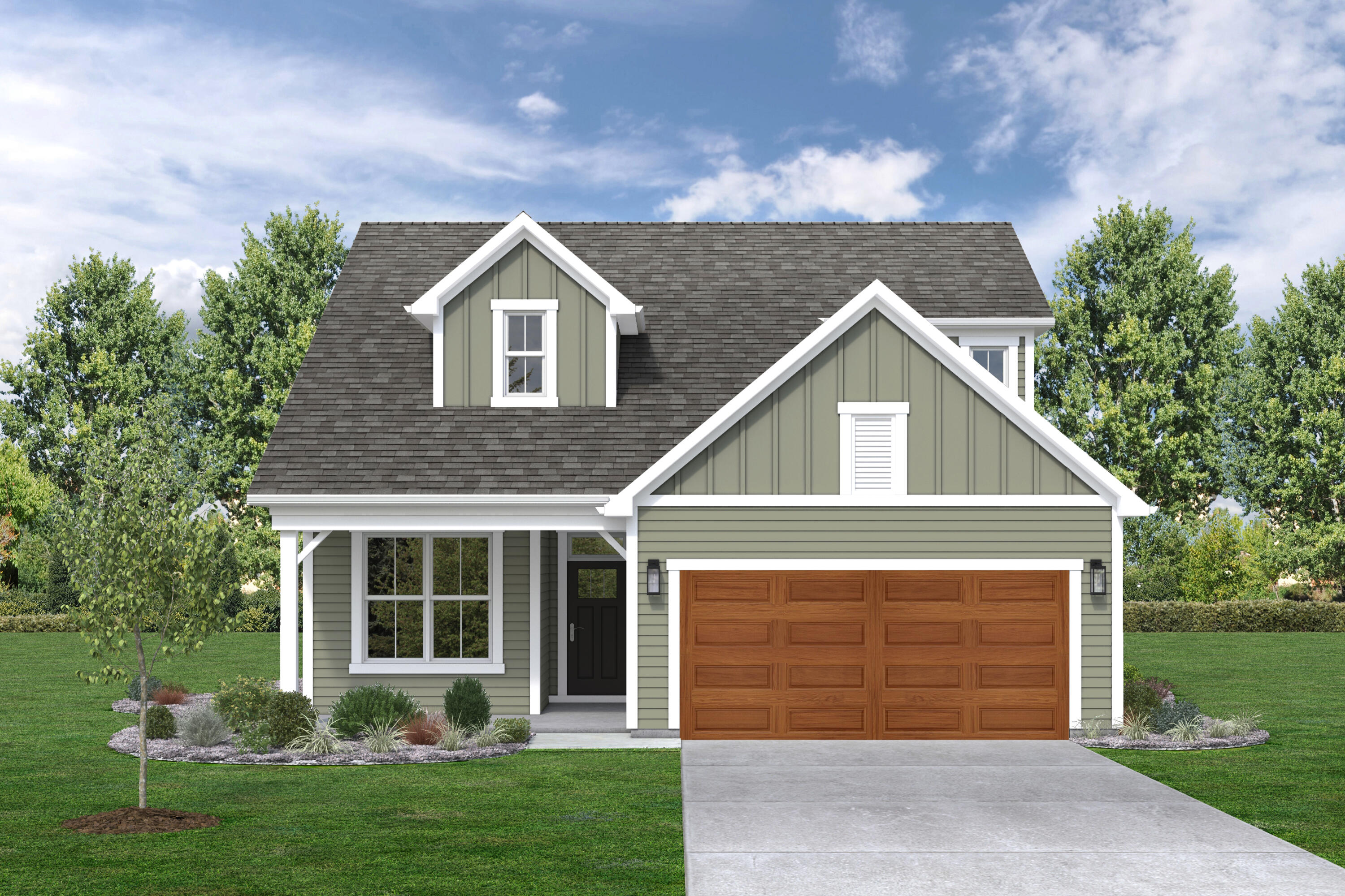 front view of house with a yard