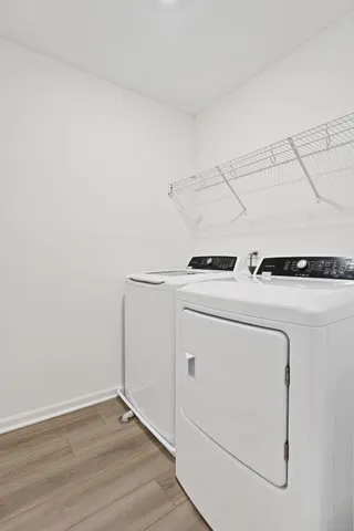 a view of utility room with washer and dryer
