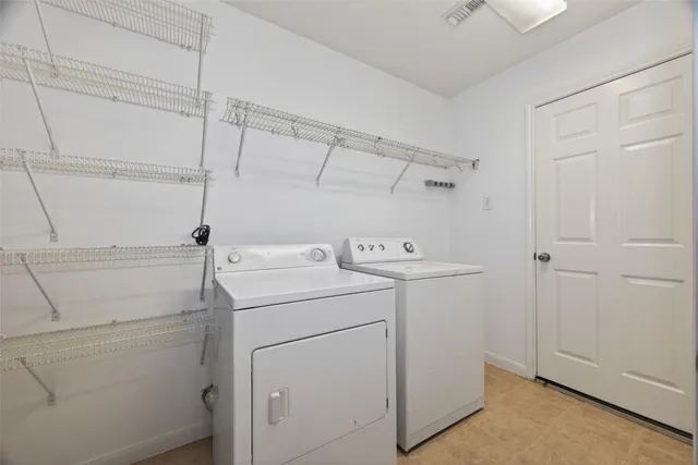 a view of a room with empty racks