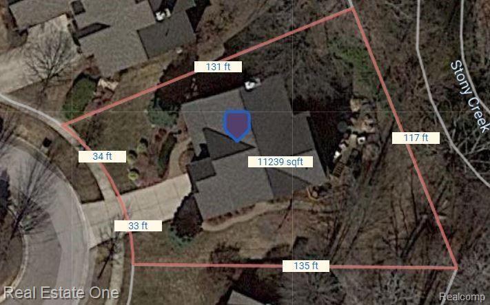 420 Roundview Drive Rochester, MI 48307 - Photo 48 of 49 Lot dimensions.JPG