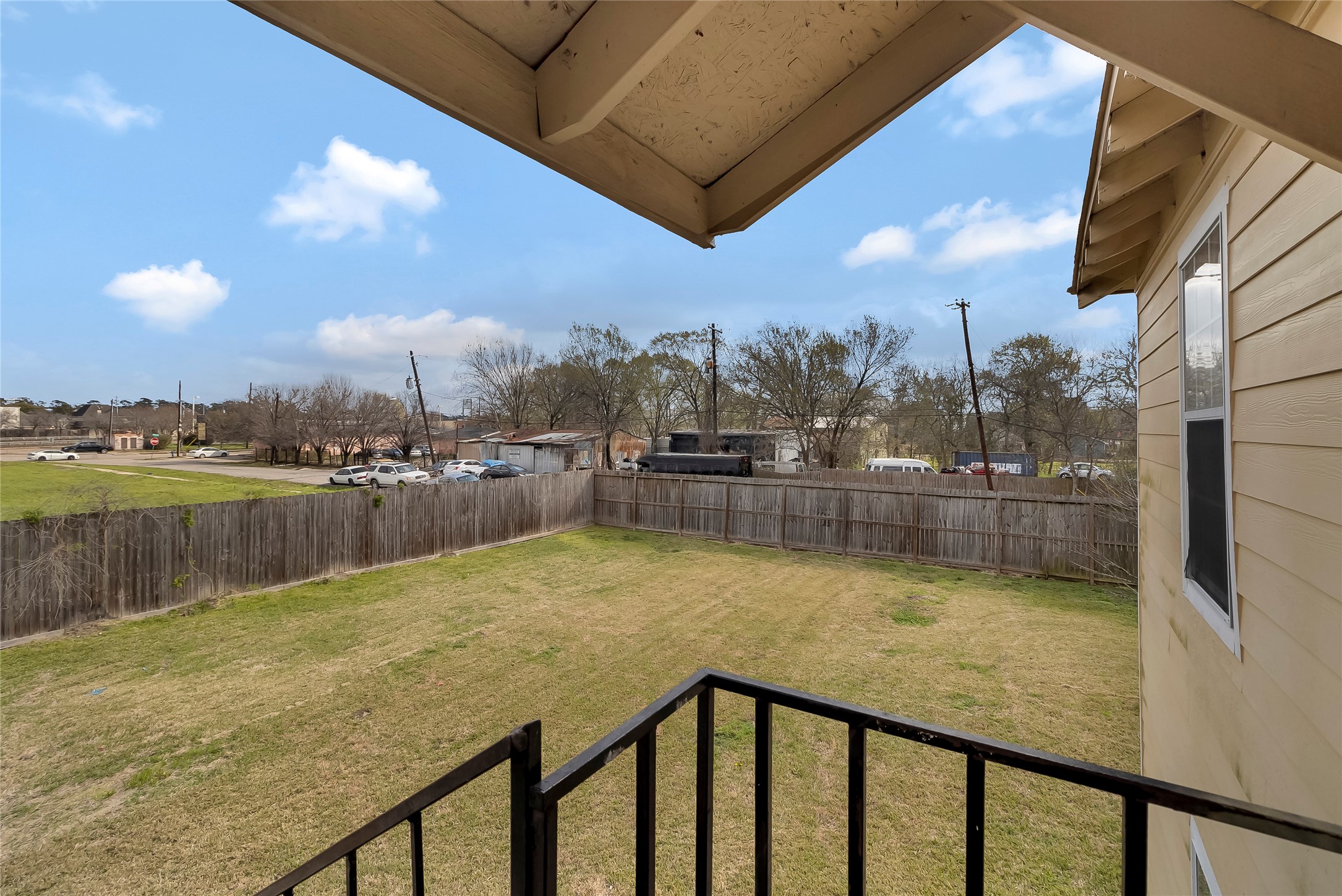 4233 Du Pont Street, Unit A Houston, TX 77021 - Photo 10 of 11 View from the balcony looking on the spacious backyard.