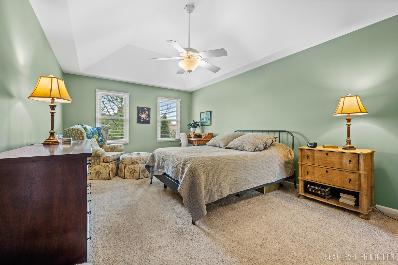 767 Wild Ginger Road Sugar Grove, IL 60554 - Photo 18 of 23 a spacious bedroom with a bed and a lamp