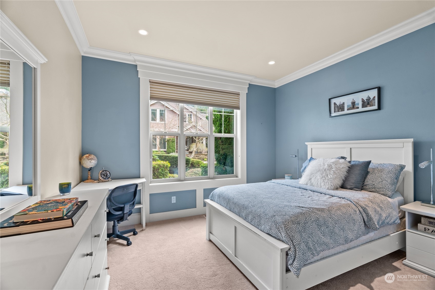 10707 226th Street Southwest Edmonds, WA 98020 - Photo 17 of 39 a bedroom with a bed and a window