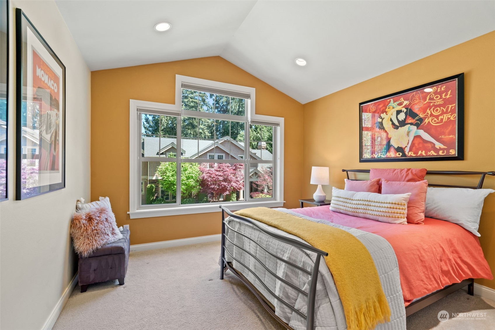 10707 226th Street Southwest Edmonds, WA 98020 - Photo 29 of 39 a bedroom with a bed and a large window