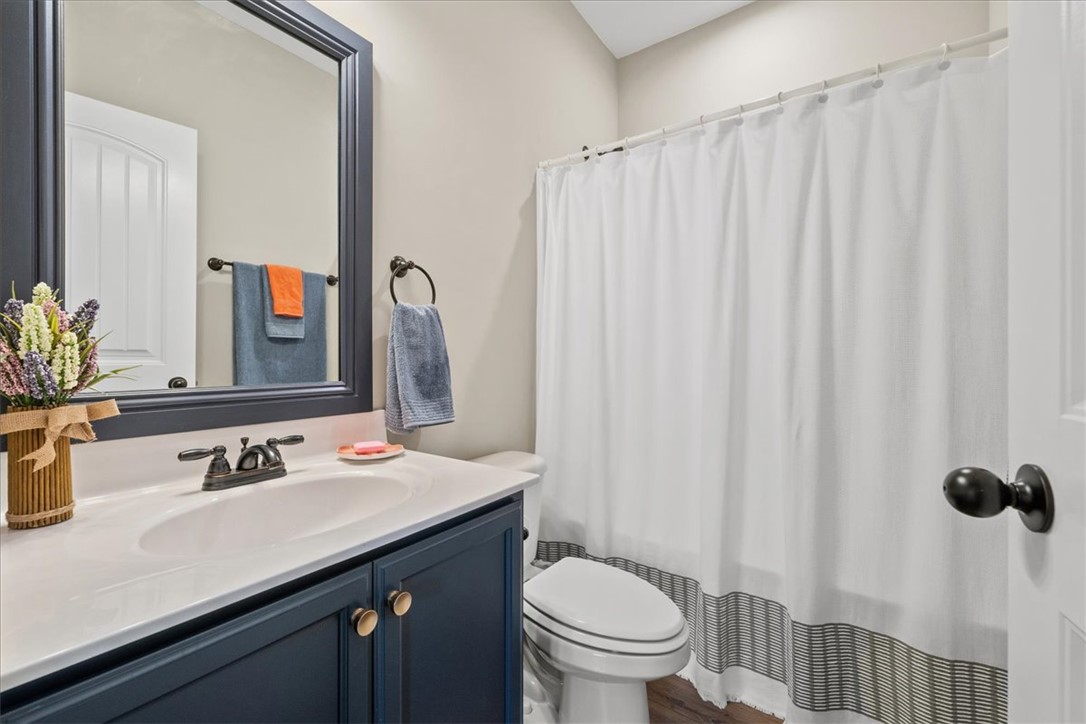 104 Inlet Pointe Drive Anderson, SC 29625 - Photo 31 of 50 This bright bathroom features a vanity with ample counter space and modern fixtures.