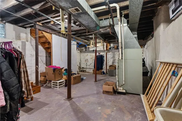 a view of storage and utility room