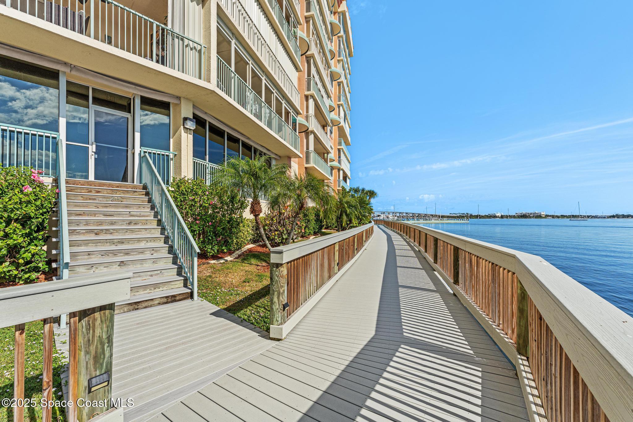102 Riverside Drive, Unit 605 Cocoa, FL 32922 - Photo 55 of 84 Entry to Riverfront Boardwalk Views