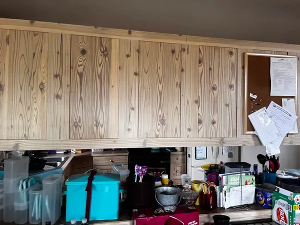 a close view of walk in closet