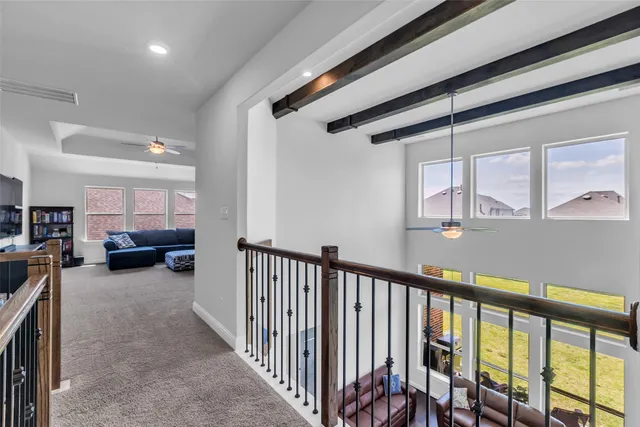 a view of a livingroom with furniture