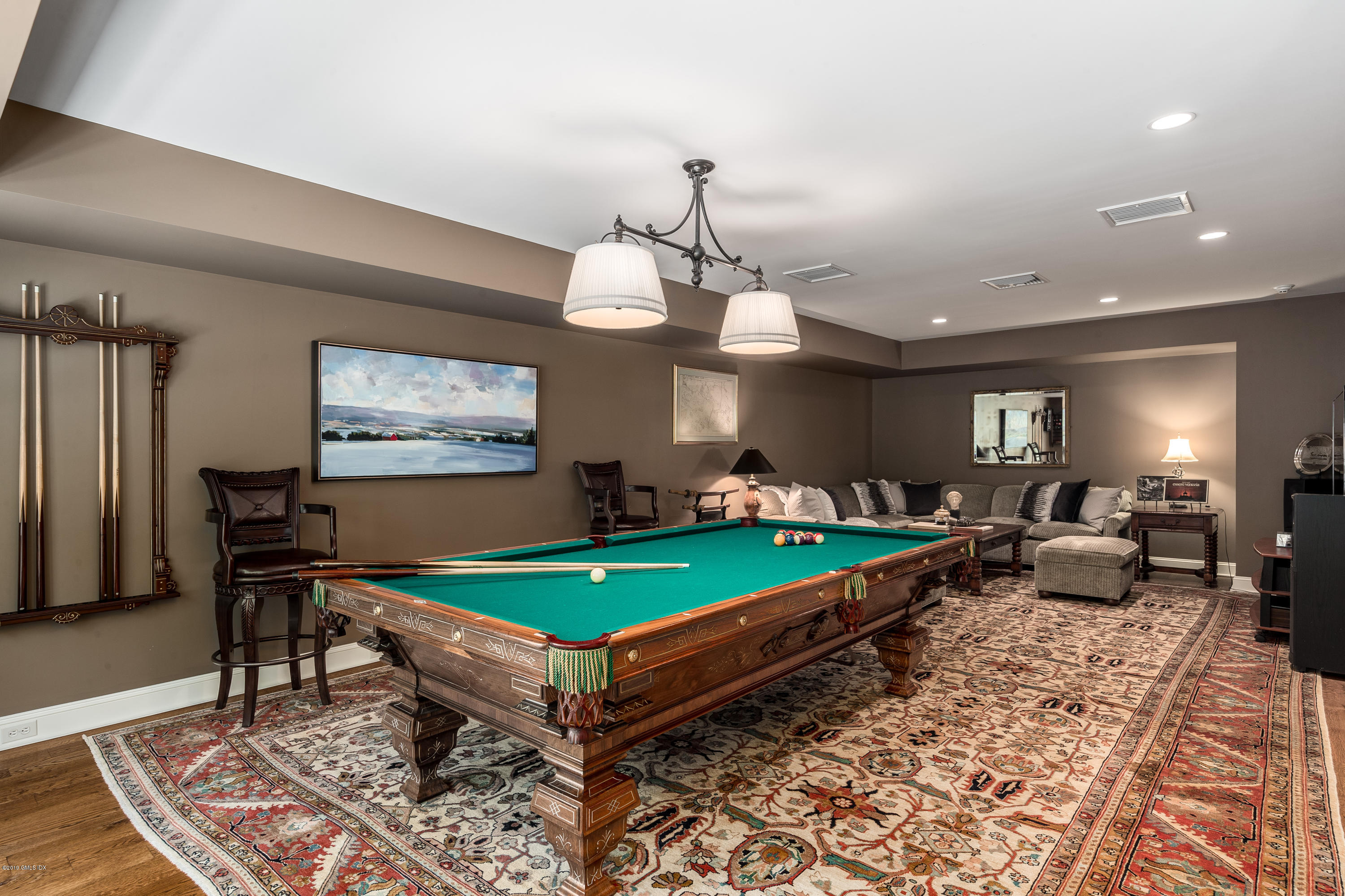 68 Doubling Road Greenwich, CT 06830 - Photo 31 of 40 a room with pool table and windows