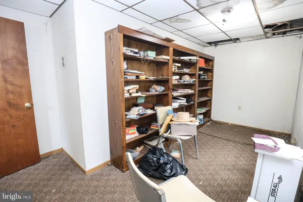 a room with furniture