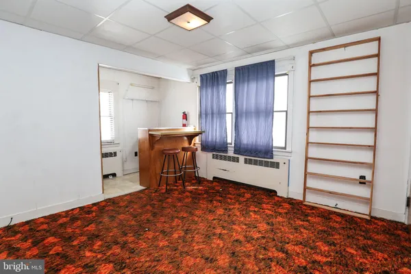 a view of an empty room