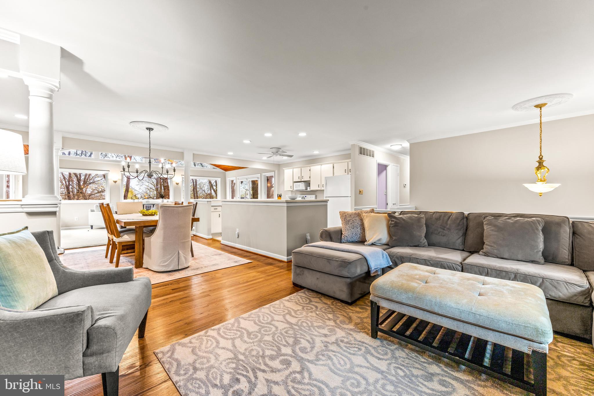1205 Mill Creek Road Fallston, MD 21047 - Photo 4 of 53 a living room with furniture and a view of kitchen