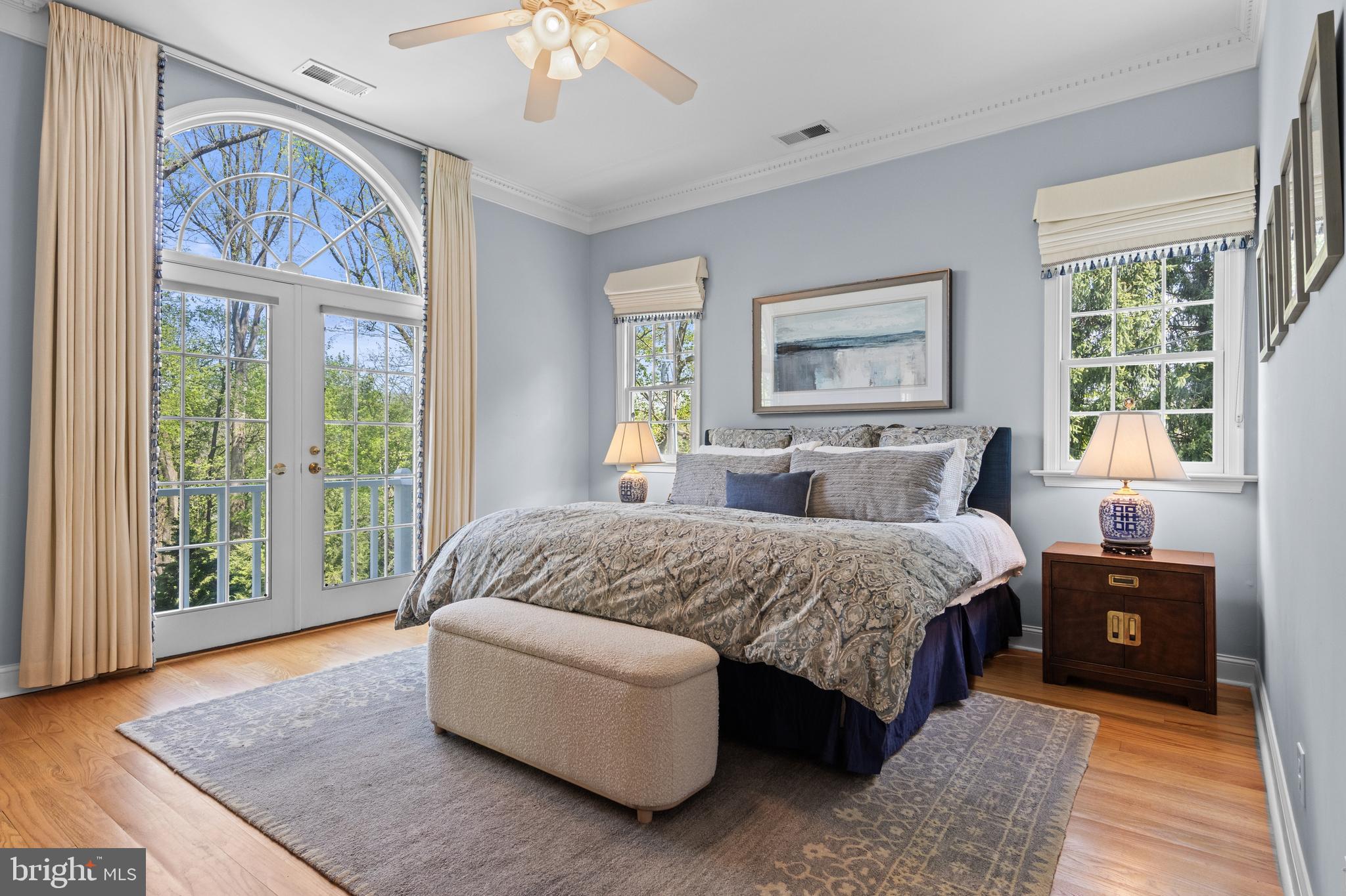 185 Biddulph Road Wayne, PA 19087 - Photo 32 of 77 primary bedroom suite w balcony