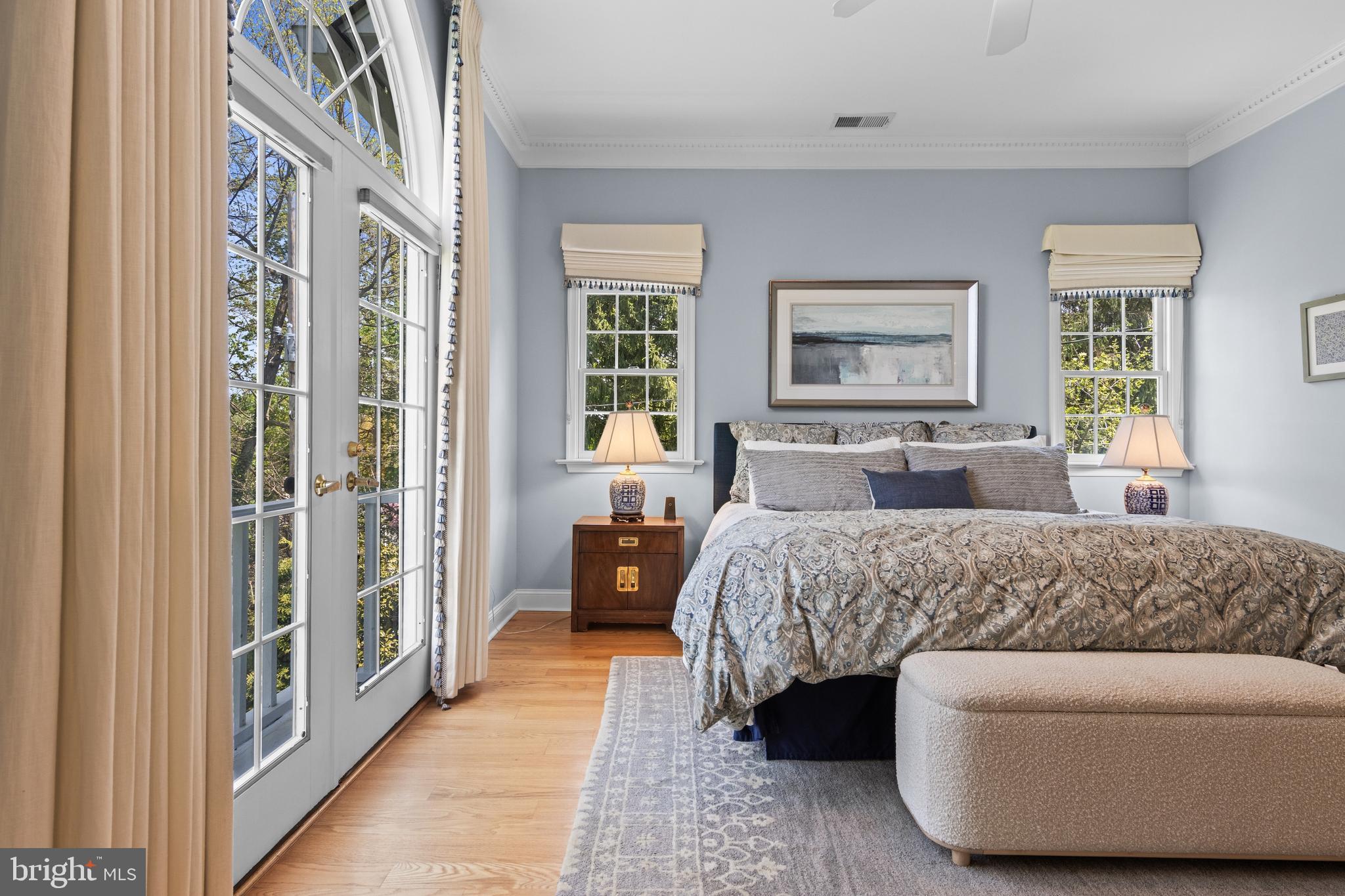 185 Biddulph Road Wayne, PA 19087 - Photo 33 of 77 primary bedroom suite w french doors