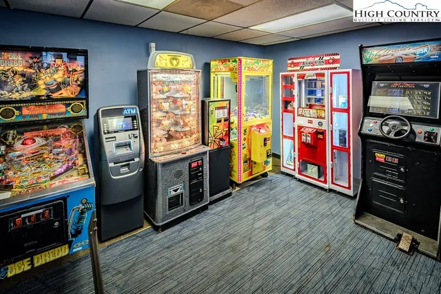 a room with gym equipment