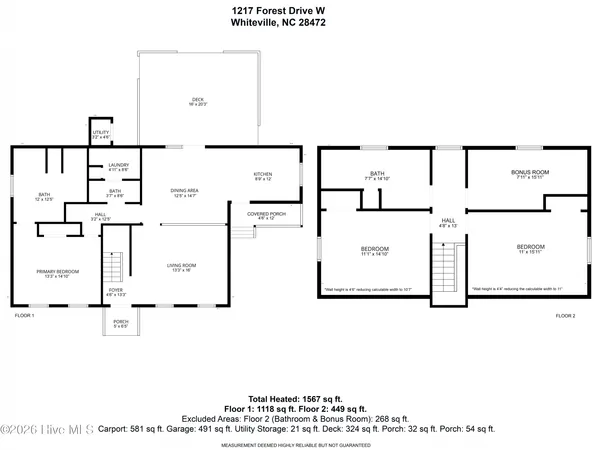 $175,000 | 1217 Forest Drive West, Whiteville, NC 28472