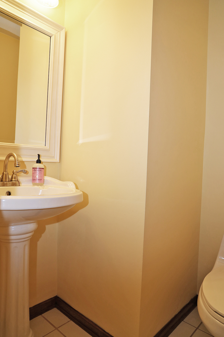 400 Barton Place Carol Stream, IL 60188 - Photo 24 of 45 a bathroom with a sink a toilet and mirror
