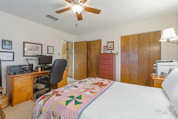 a view of garden with trees