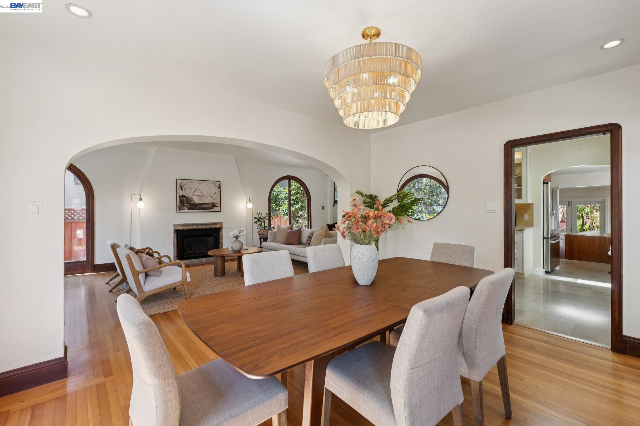 1635 High Street Alameda, CA 94501 - Photo 14 of 56 a view of a dining room with furniture and wooden floor