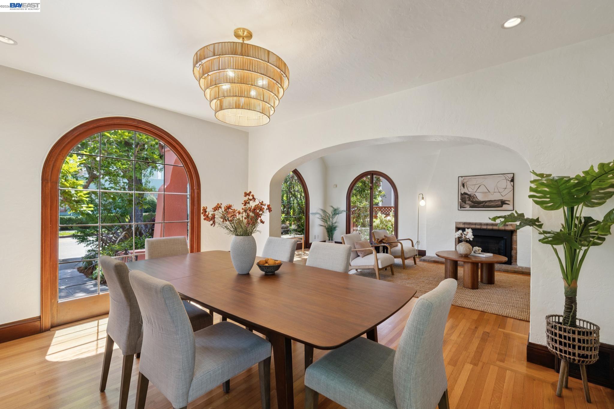 1635 High Street Alameda, CA 94501 - Photo 16 of 56 a view of a dining room with furniture window and wooden floor