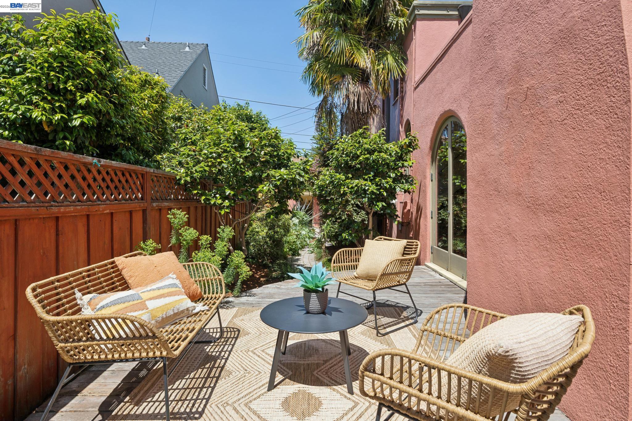 1635 High Street Alameda, CA 94501 - Photo 53 of 56 a view of a patio with couches and potted plants