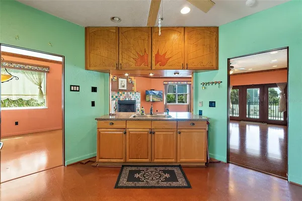 a view of an empty room