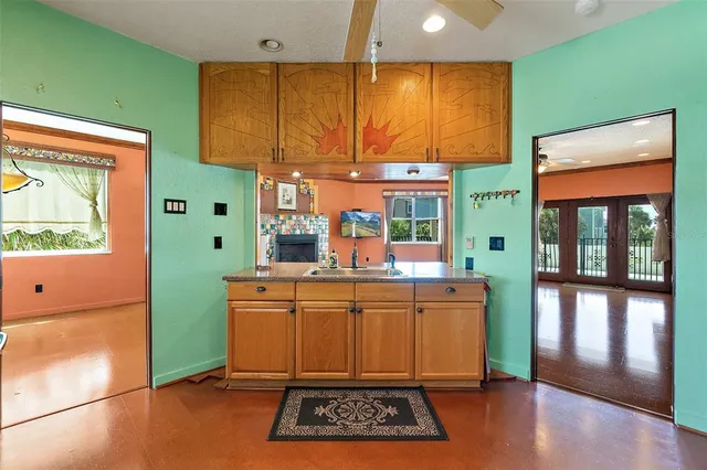 a view of an empty room