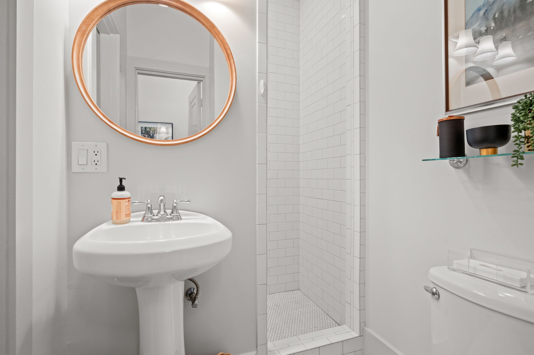 229 Lauderdale Road Nashville, TN 37205 - Photo 24 of 48 a bathroom with a sink and a mirror