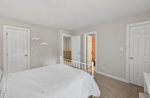 a view of a hallway with entryway