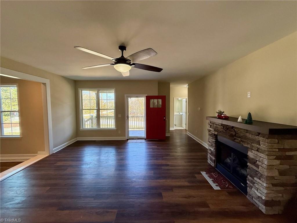 2212 Becks Church Road Lexington, NC 27292 - Photo 8 of 34 Fire place with gas logs to create a cozy atmosphere.