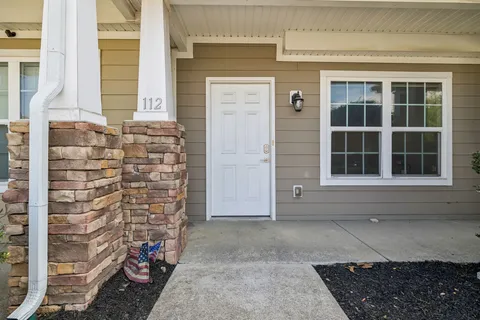 a front view of a house