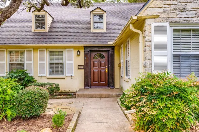 a front view of a house