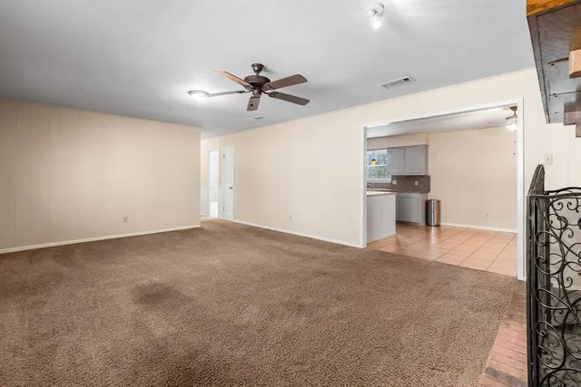 a view of a livingroom with a fireplace