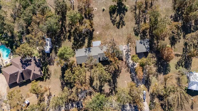 a view of outdoor space with lots of trees