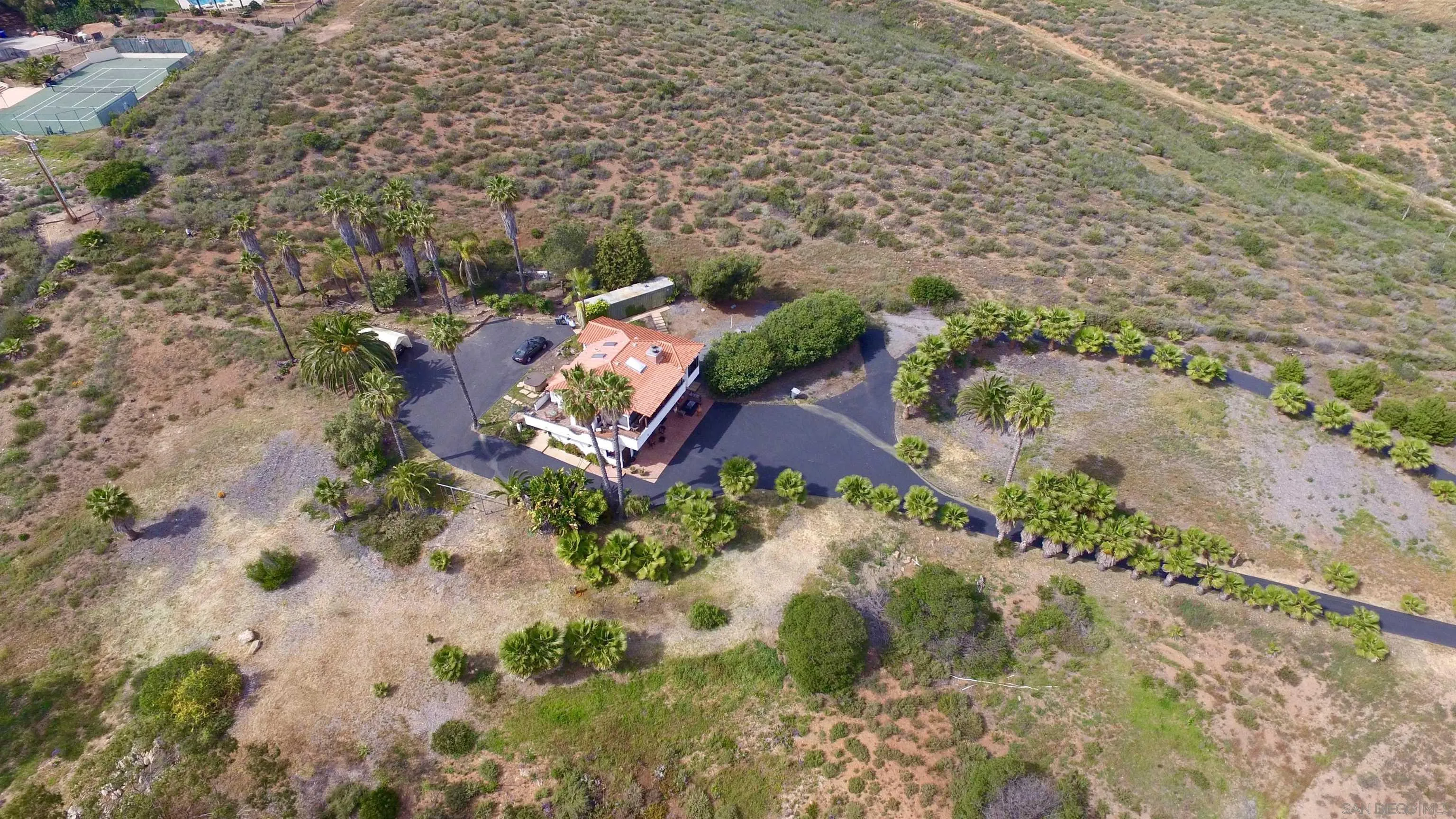 3485 Lone Jack Road Encinitas, CA 92024 - Photo 23 of 27 an aerial view of residential house with outdoor space