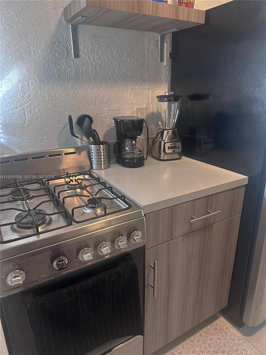 a close view of stove