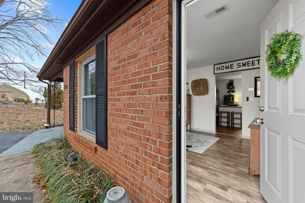 a view of front door of house