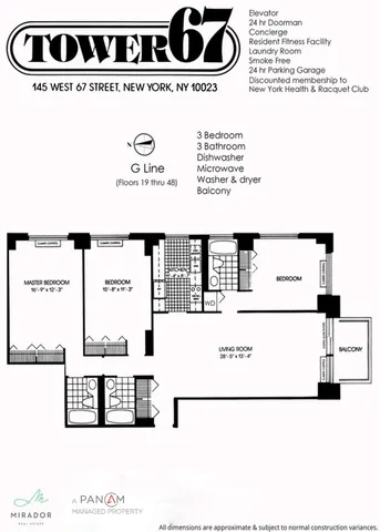 $12,000 | 145 West 67th Street, Unit 26G | Upper West Side