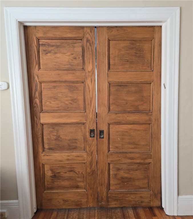 308 Field Street Rochester, NY 14620 - Photo 11 of 29 1st Floor Apartment Has Pocket Doors To The Bedroo