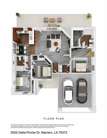 $255,000 | 2505 Delta Pointe Drive, Marrero, LA 70072