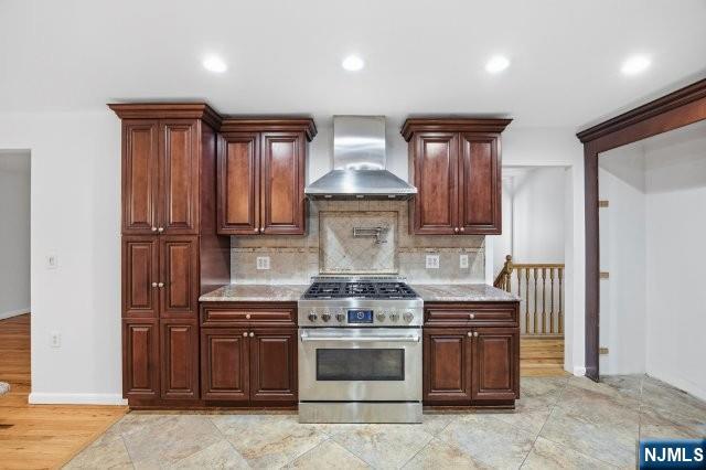373 West Saddle River Road Upper Saddle River, NJ 07458 - Photo 14 of 31 a stove top oven sitting inside of a kitchen