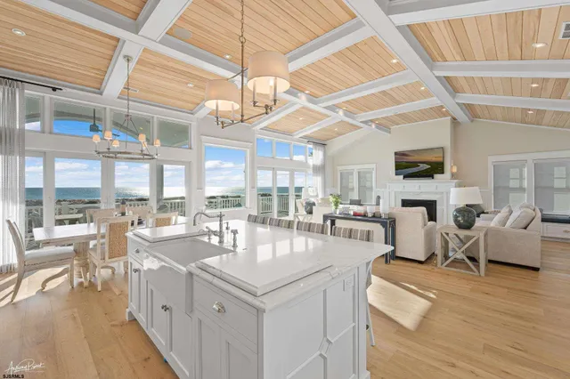 a very nice looking living room with a large window