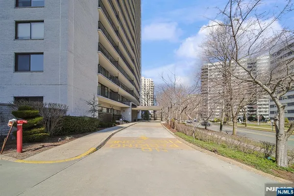 a view of a building with many windows