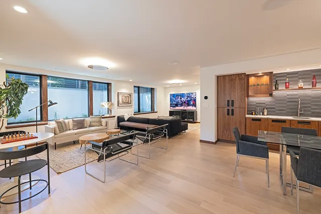 a view of a backyard with a garden