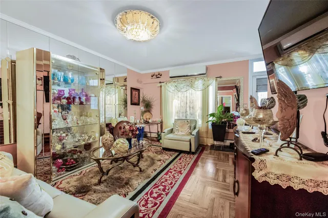 a kitchen with a refrigerator and a sink